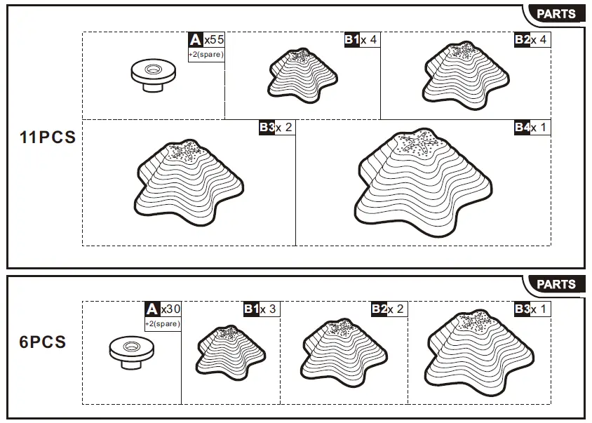 Outsunny-340-013-11-Piece-Balance-Stepping-Stones-FIG- (3)
