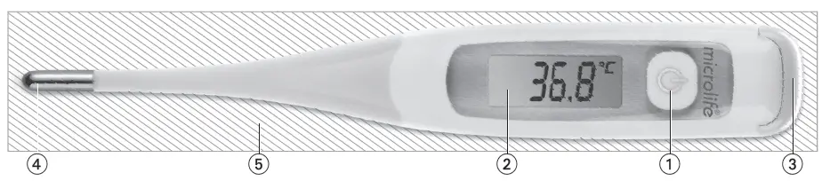 microlife MT 800 Electronic Medical Thermometer-fig-1