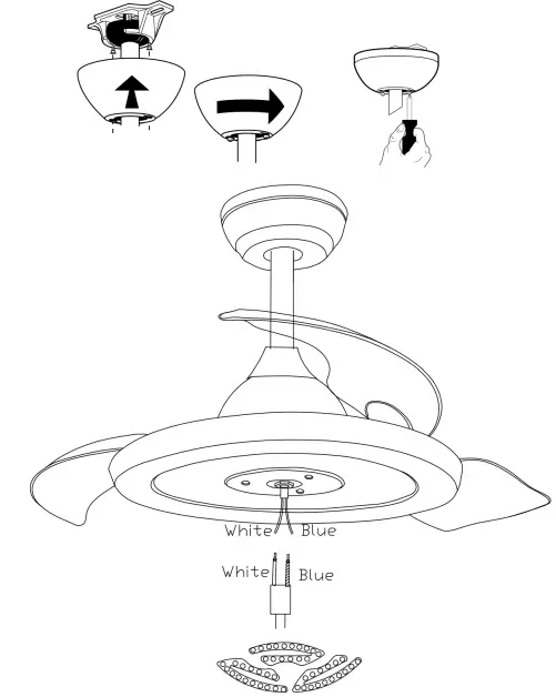 ella Depot DC4263-C Retractable Ceiling Fan-fig8