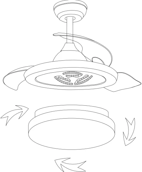 ella Depot DC4263-C Retractable Ceiling Fan-fig9