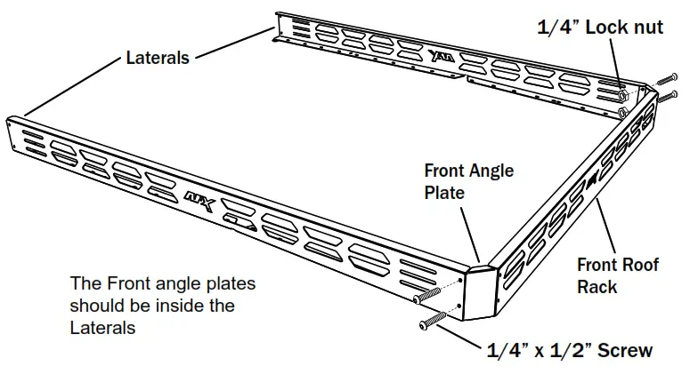 AFX MOTORSPORTS CAN050 Roof Rack - angle plates