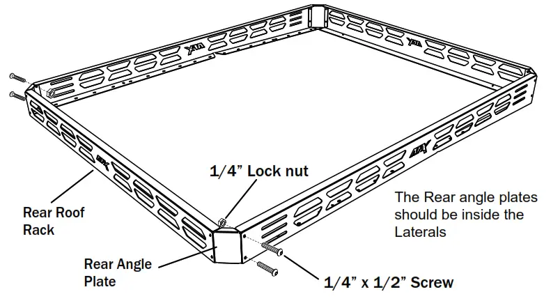 AFX MOTORSPORTS CAN050 Roof Rack - angle plates1