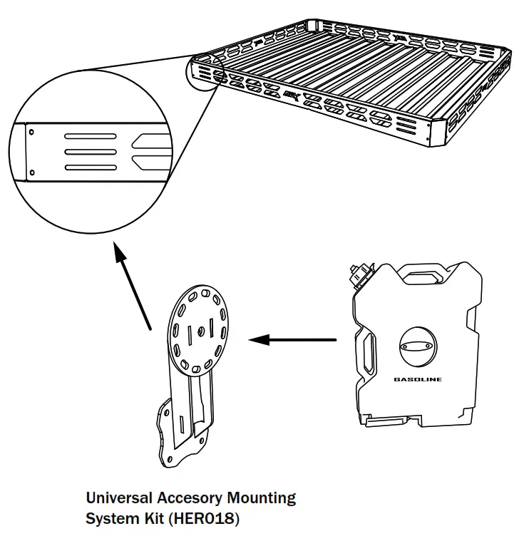 AFX MOTORSPORTS CAN050 Roof Rack - angle plates5