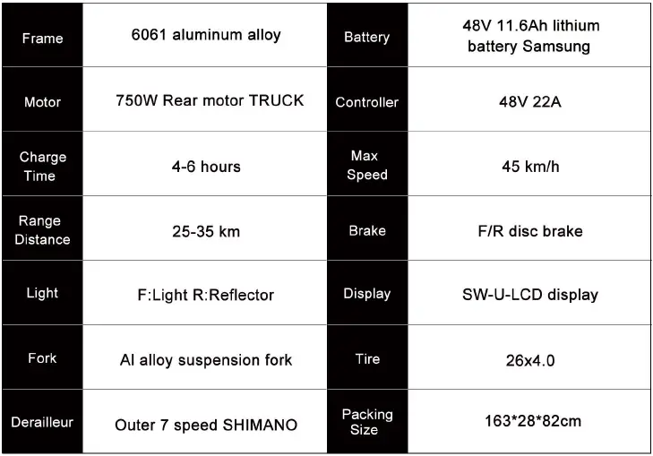 AOSTIRMOTOR S18 750W Electric Bike 27