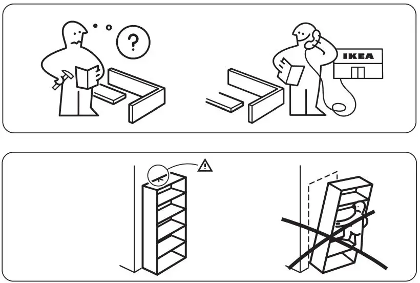 IKEA IVAR Corner Post Instruction Manual - Contact Customer Care