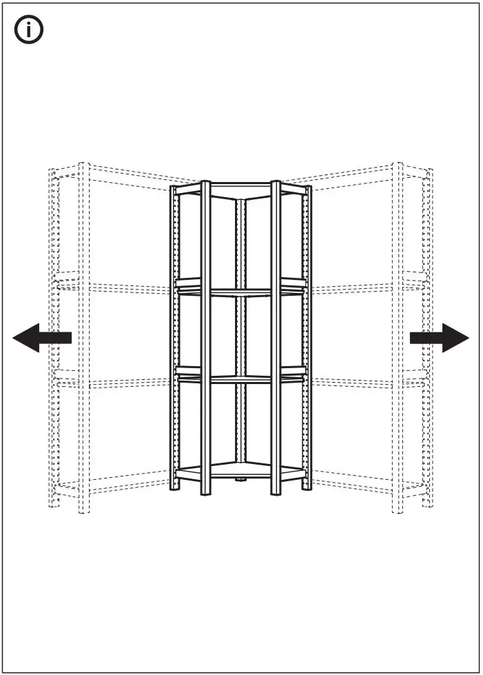 IKEA IVAR Corner Post Instruction Manual - How to use