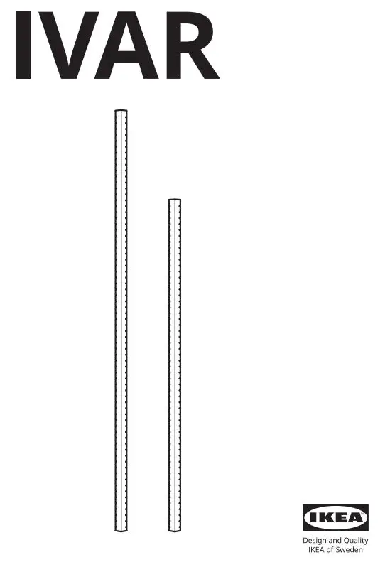 IKEA IVAR Corner Post Instruction Manual