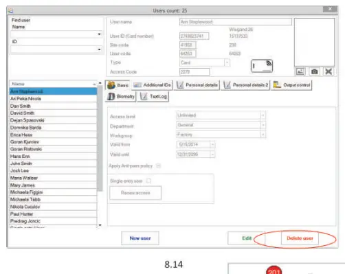 Deleting Fingerprints