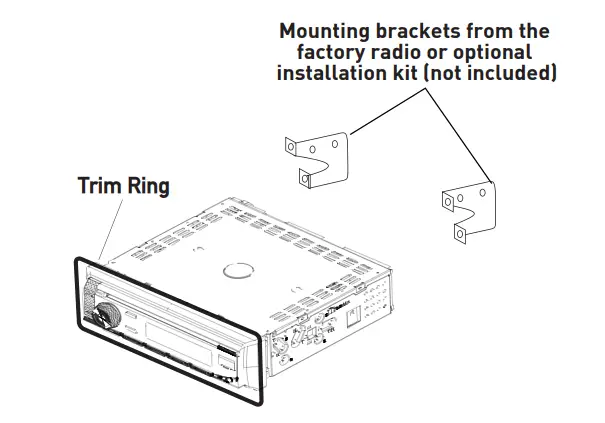 Dual XDC100BT CD Receiver - Trim Ring
