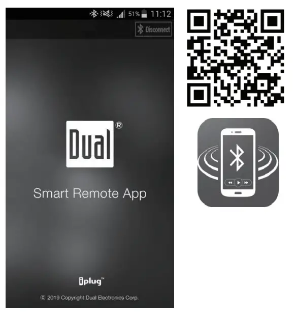 Dual XDC100BT CD Receiver - qr code