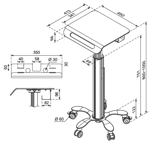 Neomounts-MED-M050-Medical-Mount-FIG-1