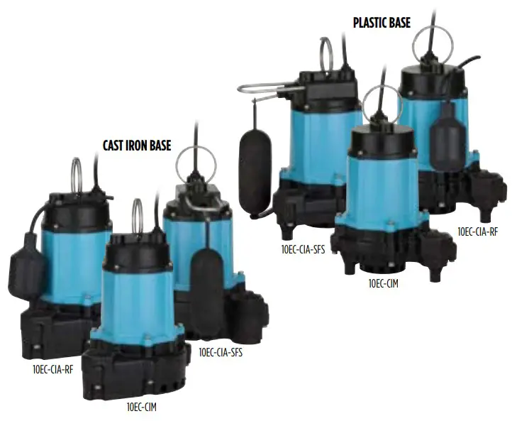 LittleGIANT 10EC Series Cast Iron Sump Pump - fig 1