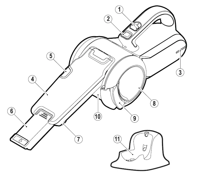 BLACK DECKER Bdh1600PL Cordless Hand Vacuum 2