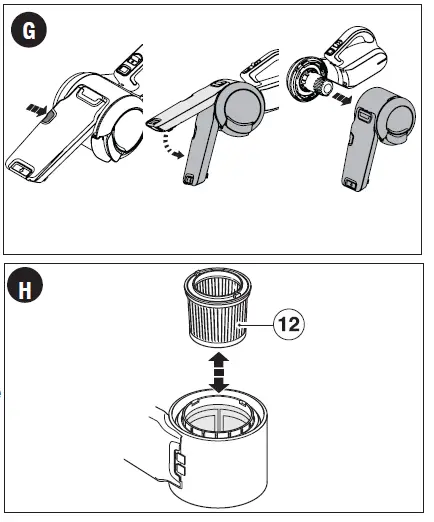 BLACK DECKER Bdh1600PL Cordless Hand Vacuum 5
