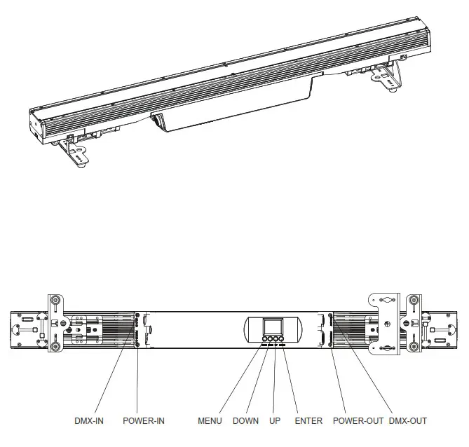 iridium 113531 Arc Bar Pro 1215 IP65 12x15W RGBW LED Light - fig