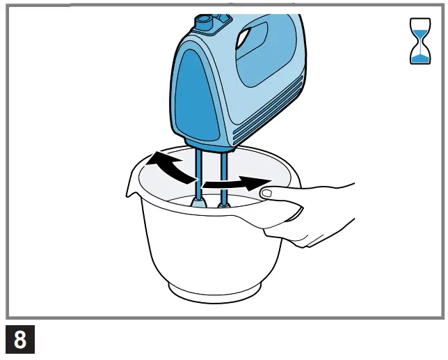 Processing food with the tools