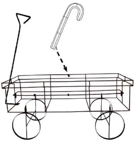 Winter Wonder Lane 810570664 31 Inch Light Up Wagon and Gift Boxes - rings on the Wagon1