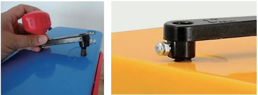 VEVOR M1B LS 3305 Thicknesser - Adjustment handle