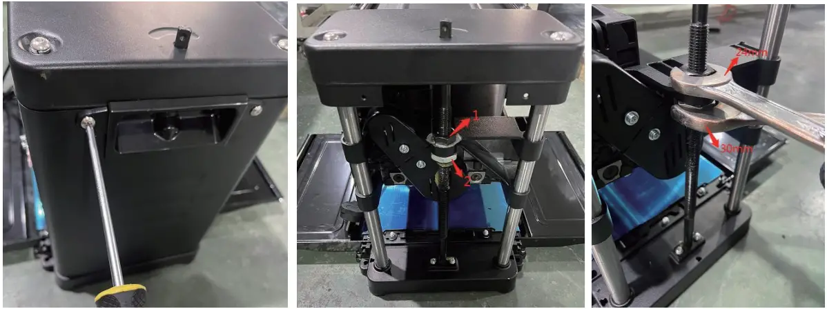 VEVOR M1B LS 3305 Thicknesser - BODY LEVEL ADJUSTING