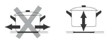 Balculina EHC-360E H Built In Oven and Hob User Manual - Always lift your cookware