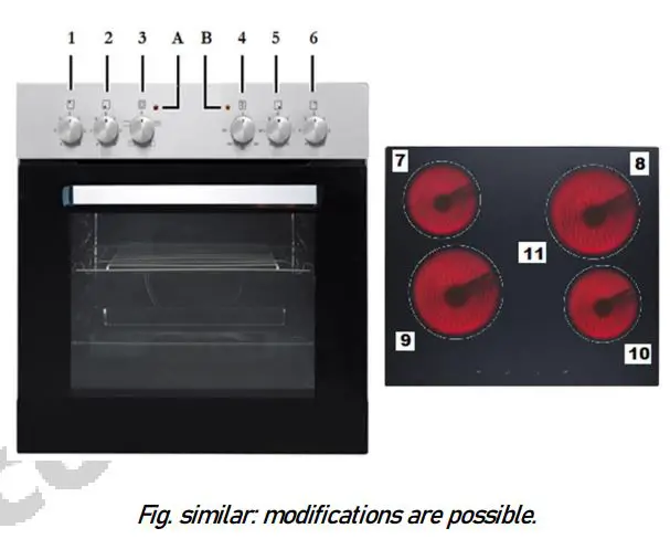 Balculina EHC-360E H Built In Oven and Hob User Manual - Oven and hob