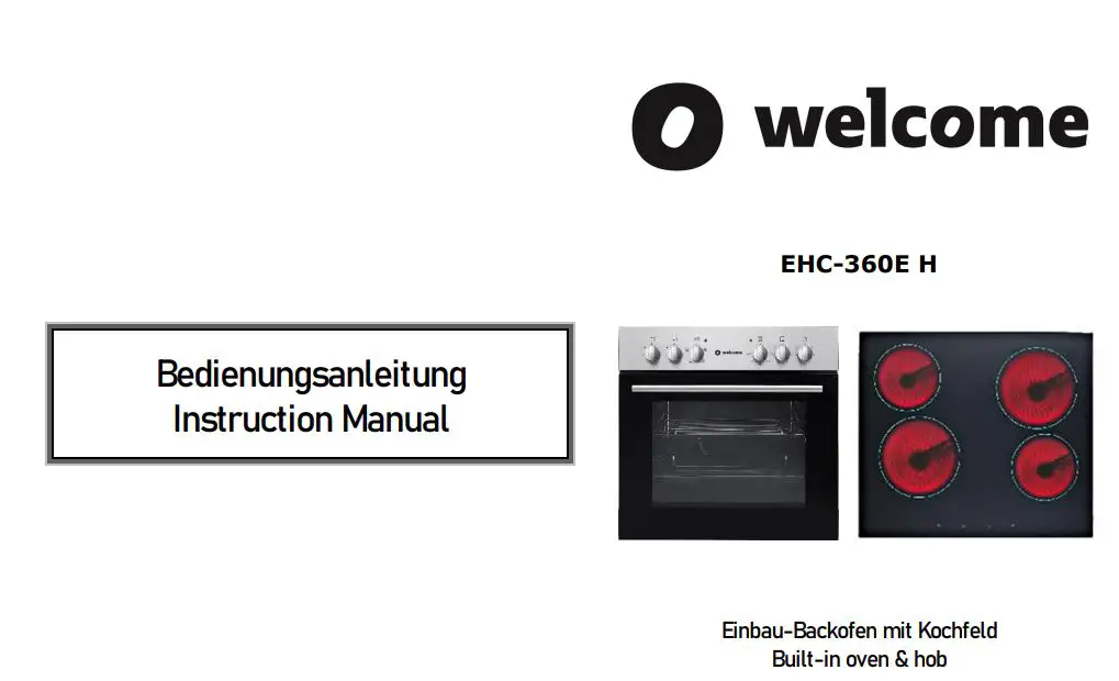 Balculina EHC-360E H Built In Oven and Hob User Manual