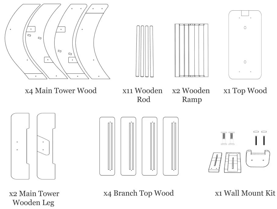 WLO Wood-Skyline-Cat-Tower-or-Tree-Standard-Version-Cat-Bed-1