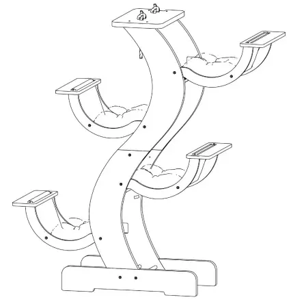WLO Wood-Skyline-Cat-Tower-or-Tree-Standard-Version-Cat-Bed-16