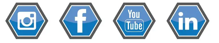 Instragram, facebook, youtube, in icon