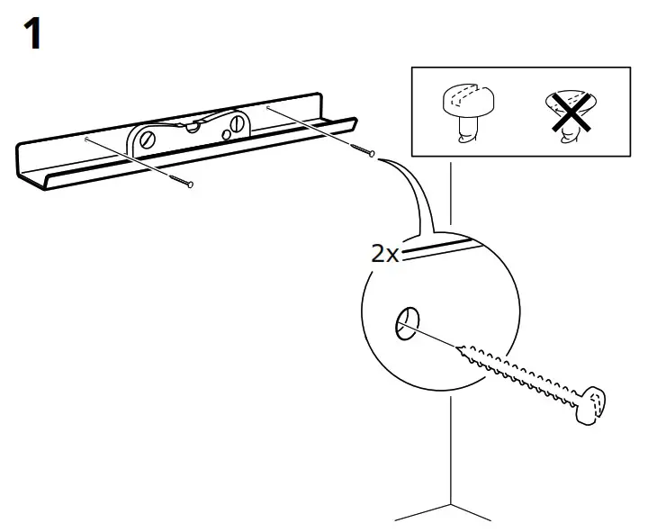 IKEA AA 2127101 4 MELLÖSA Art Ledge Transparent 60cm - Product Overview 2