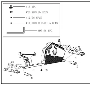 SUNNY HEALTH FITNESS SF-RB4850 Smart Recumbent Bike-FIG25