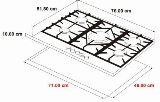 DRIJA-FERRARA-76-Built-Gas-Stove-fig-2