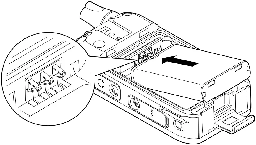 Install supplied battery