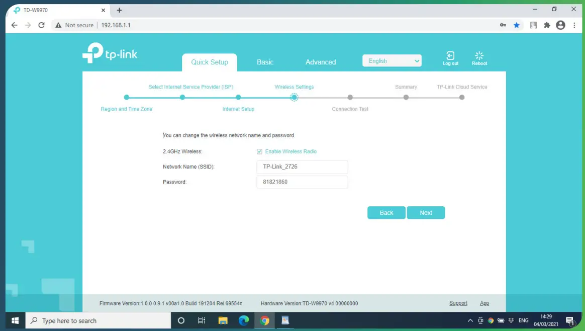 How to configure a TP-Link VDSL Router