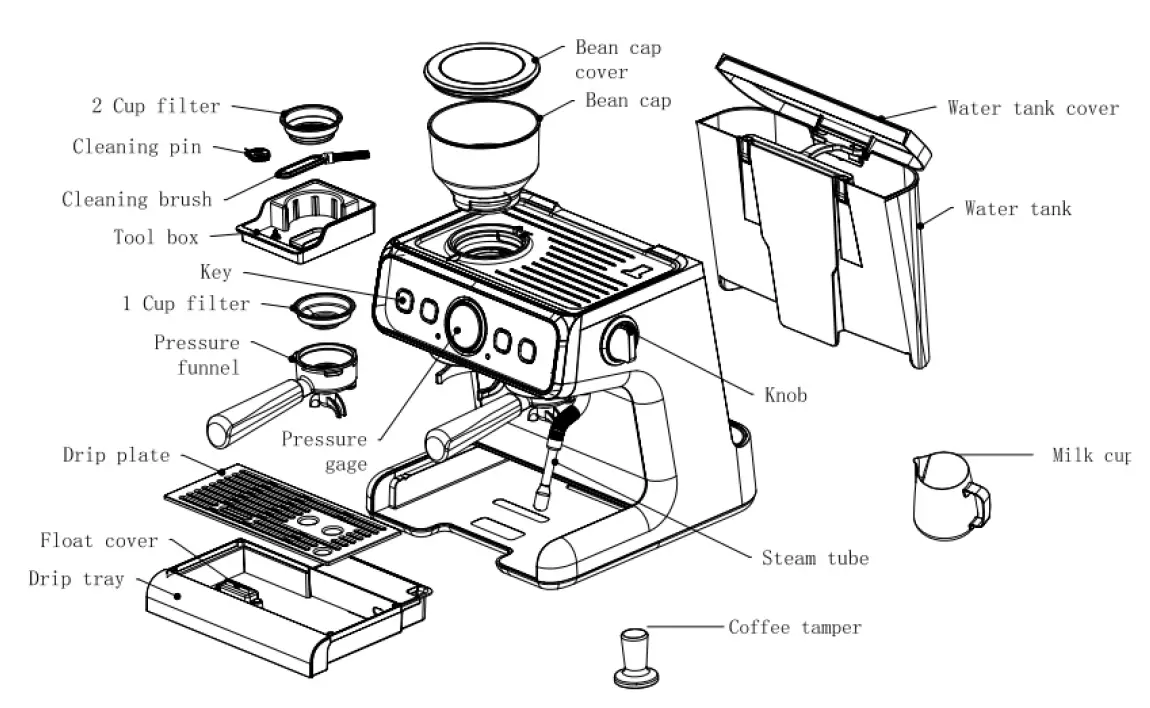 HAMOKI-HA5020B-Bean-Cup-Coffee-Machine-fig-2