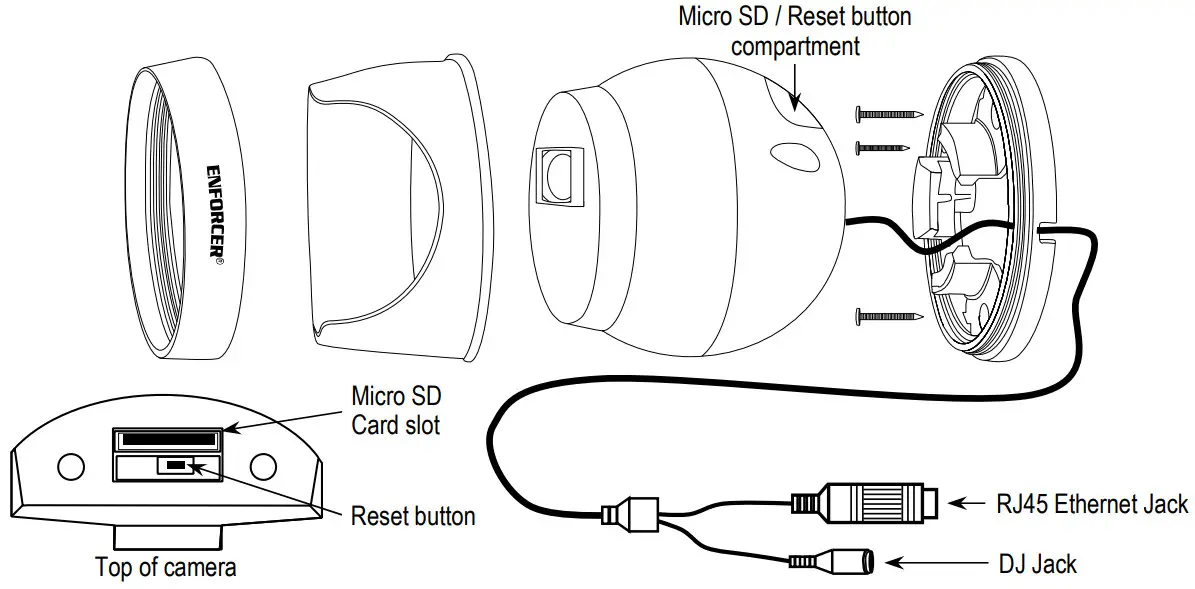 ENFORCER EV-N2806-2W4WQ IP 8MP 2.8mm Turret Camera with WDR - Overview 1