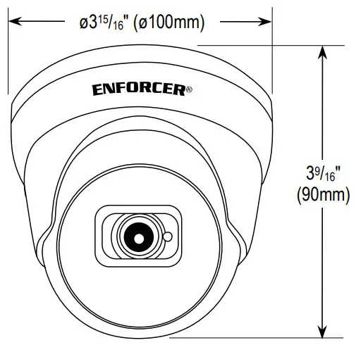 ENFORCER EV-N2806-2W4WQ IP 8MP 2.8mm Turret Camera with WDR - Overview