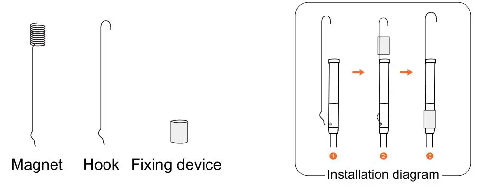 FOXOLA W300-B Intelligent Visual WiFi Industrial Endoscope - Accessories