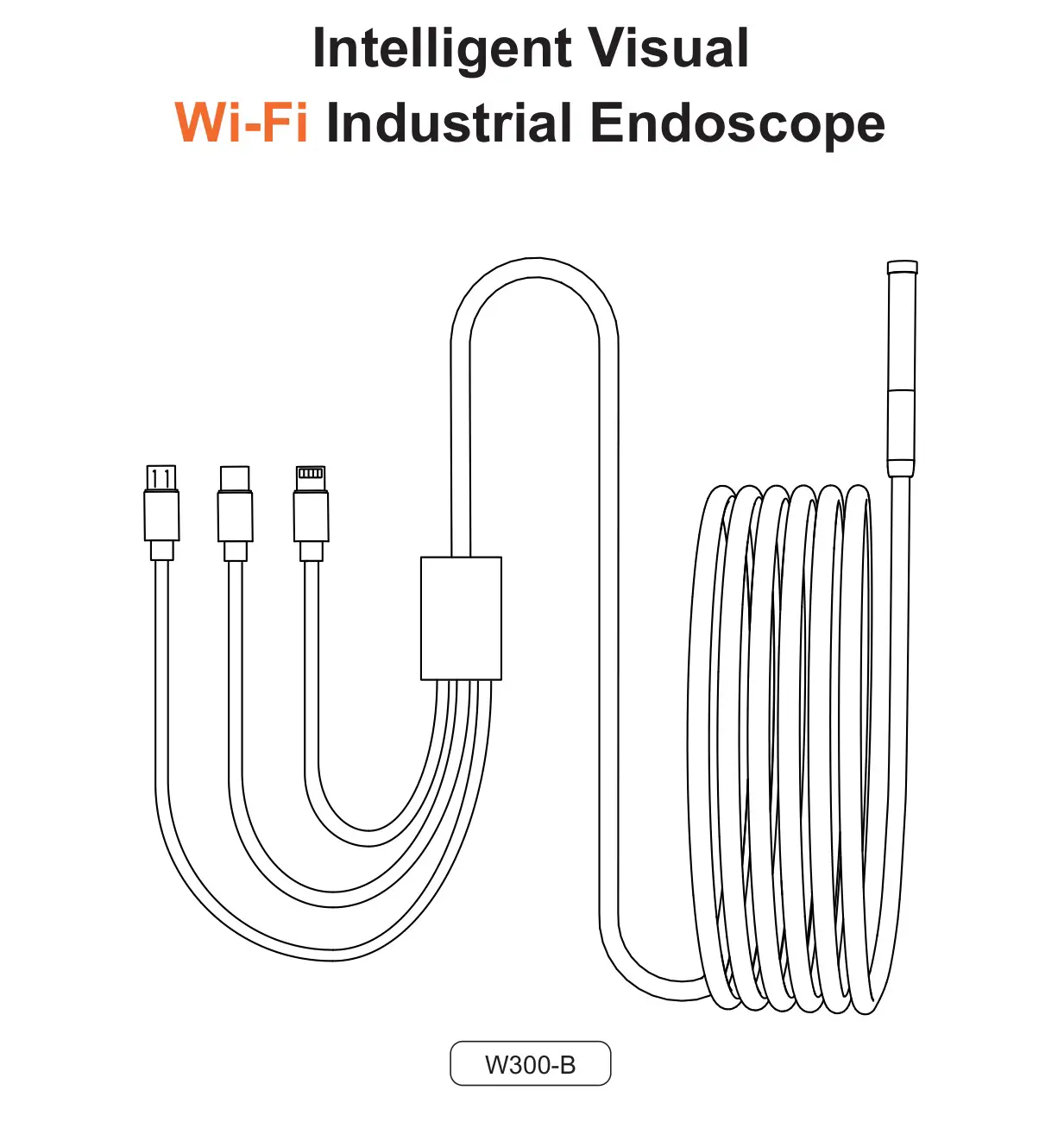 FOXOLA W300-B Intelligent Visual WiFi Industrial Endoscope User Manual