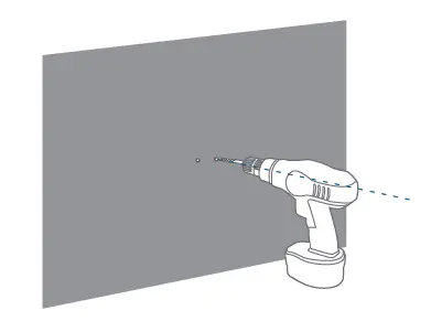 Place the wall mount