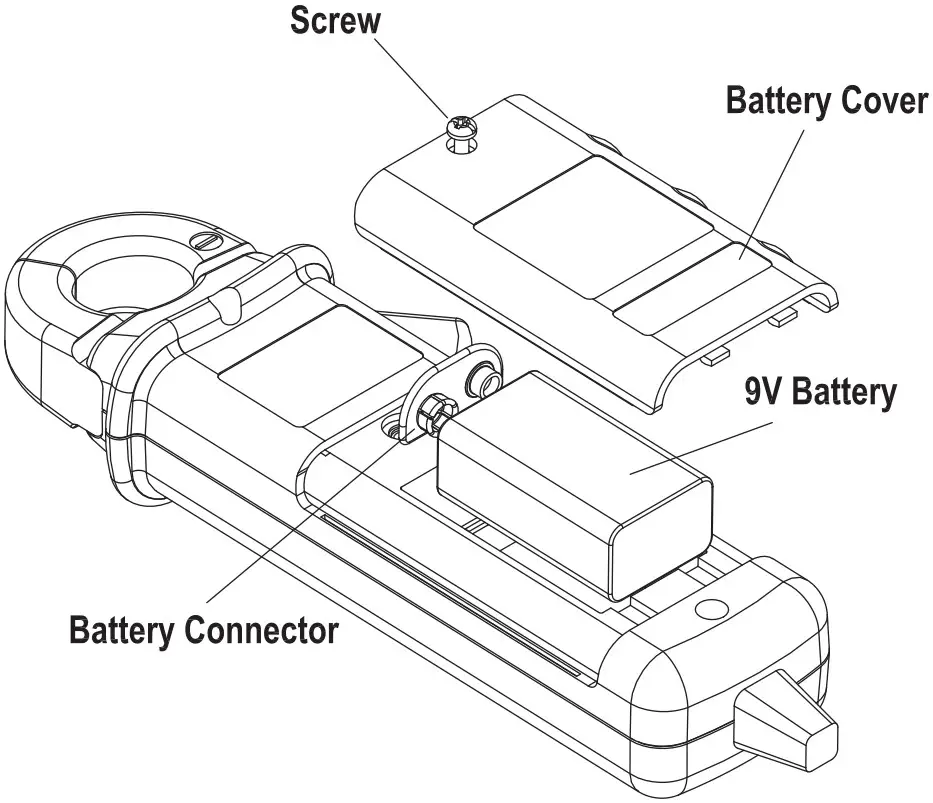 APPA 30T AC DC Current Transducer - Battery Replacement