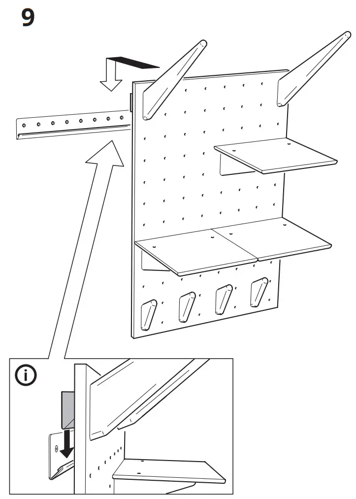 IKEA KÅSEBERGA Pegboard Bamboo - figure 10