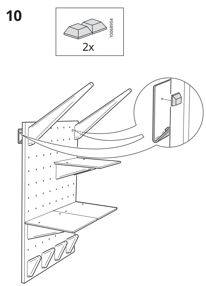 IKEA KÅSEBERGA Pegboard Bamboo - figure 11