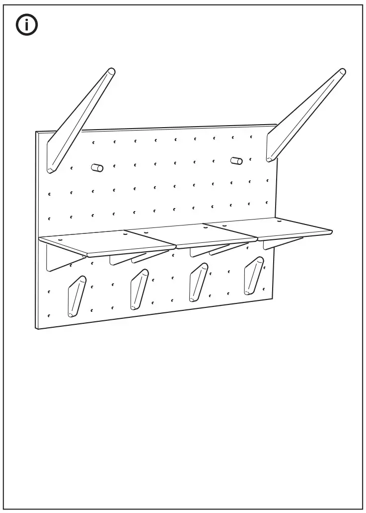 IKEA KÅSEBERGA Pegboard Bamboo - figure 13