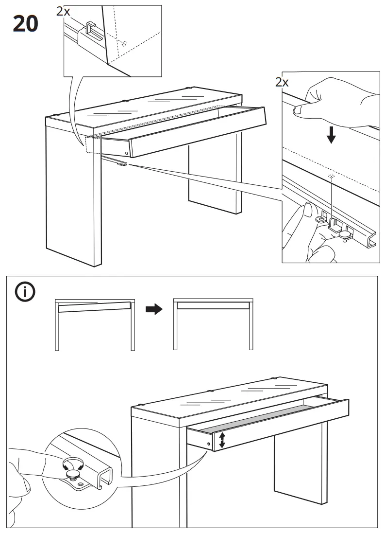 IKEA MALM 3 Drawer Chest White - fig16