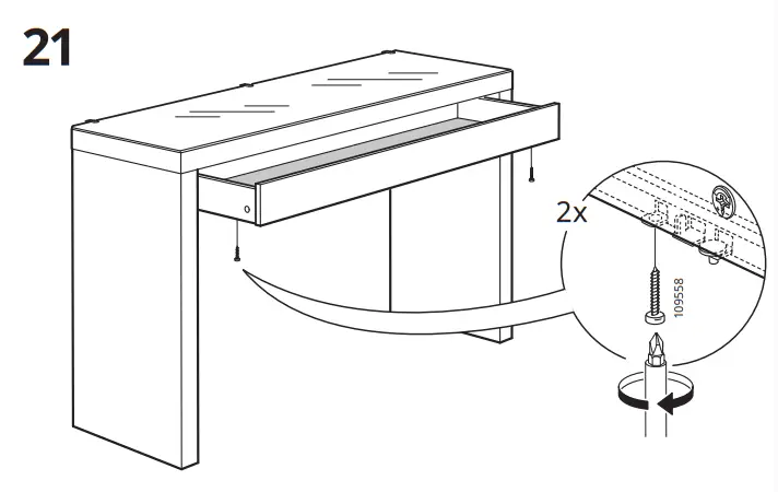 IKEA MALM 3 Drawer Chest White - fig17