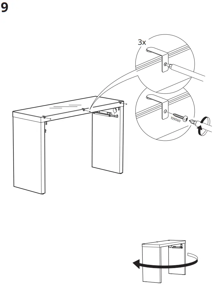 IKEA MALM 3 Drawer Chest White - fig9