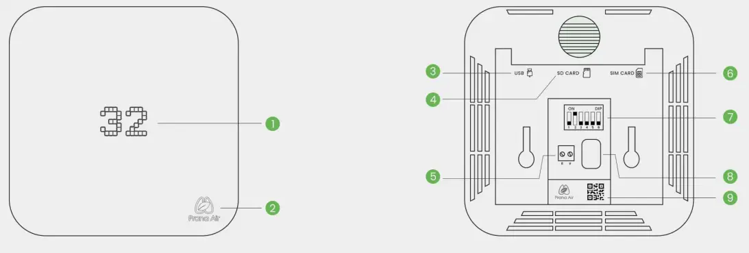 Prana Air SQUAIR Air Monitor - Squair