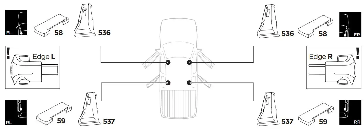 THULE-Kit-145317-Evo-Clamp-Roof-Bar-Fitting-Kit-fig-3