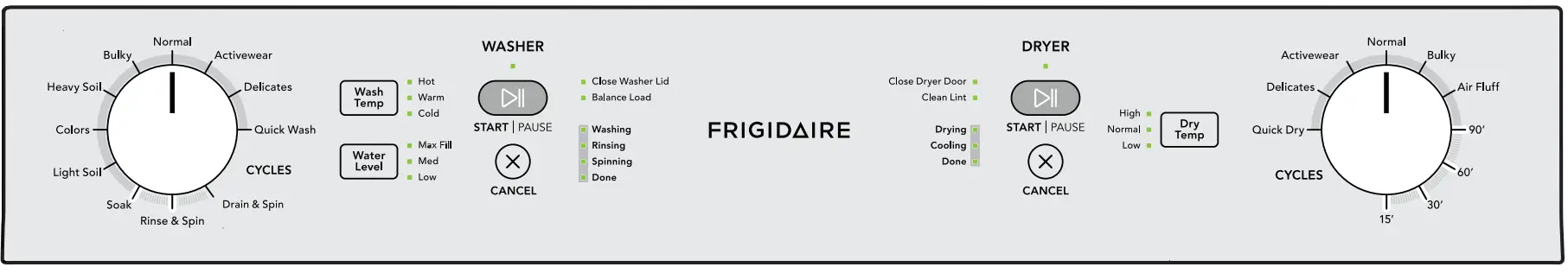 FRIGIDAIRE A11271208 Electric Long Vent Stacked Laundry - fig 17